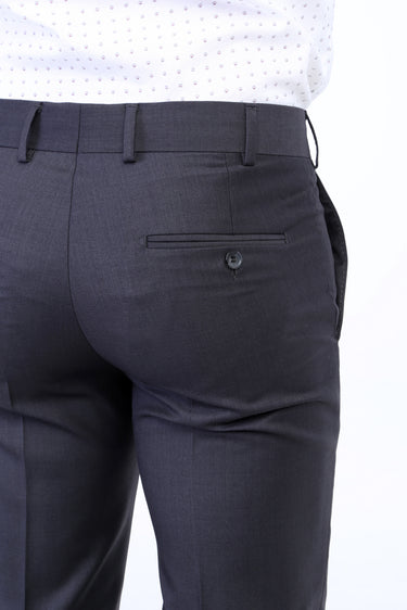 Antrasit Slim Fit Dar Kesim Klasik Kumaş Pantolon