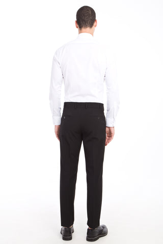  Siyah 6 Drop Regular Fit Standart Kesim Likralı Klasik Kumaş Pantolon