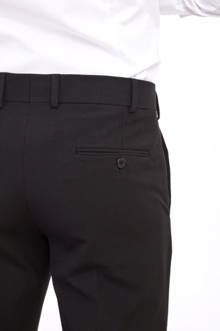  Siyah 6 Drop Regular Fit Standart Kesim Likralı Klasik Kumaş Pantolon