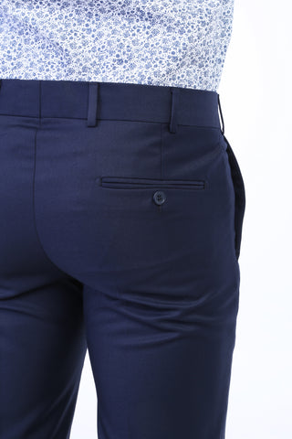  Lacivert 7 Drop Slim Fit Dar Kesim Klasik Kumaş Pantolon