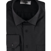 Siyah Uzun Kol Desenli Gömlek