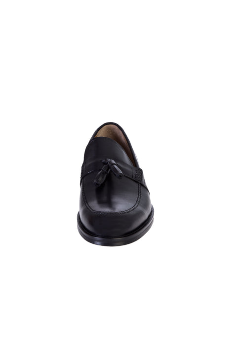 Siyah Püsküllü Klasik Deri Ayakkabı