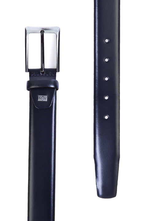 Lacivert Düz Klasık Derı Kemer