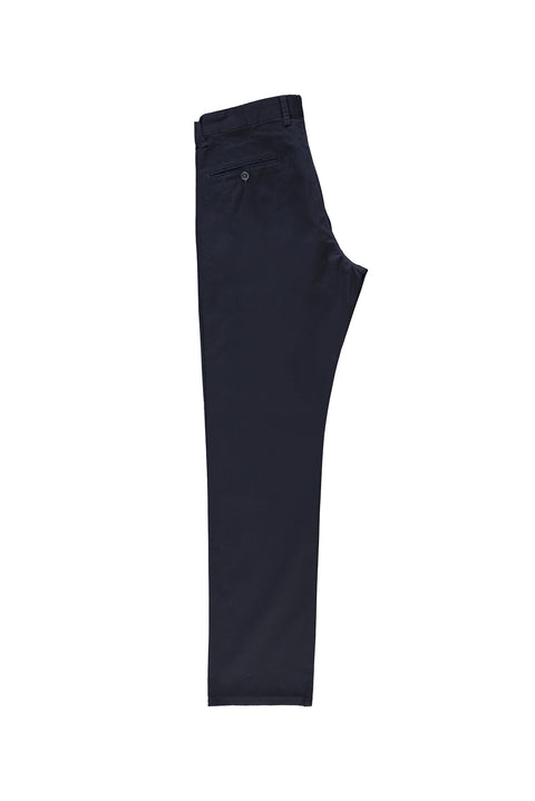 Lacivert Regular Fit Standart Kesim Likralı Kanvas / Chino Pantolon