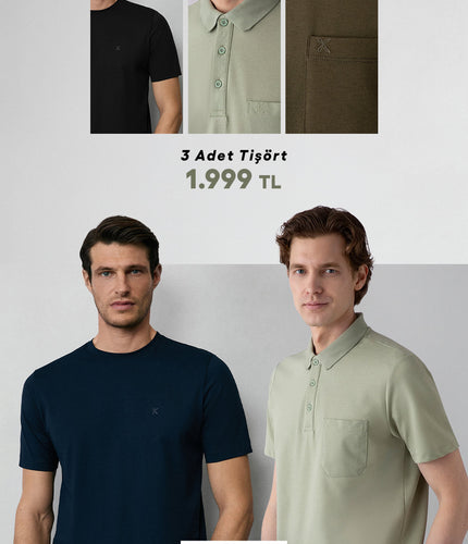  3 adet tişört 1999 tl