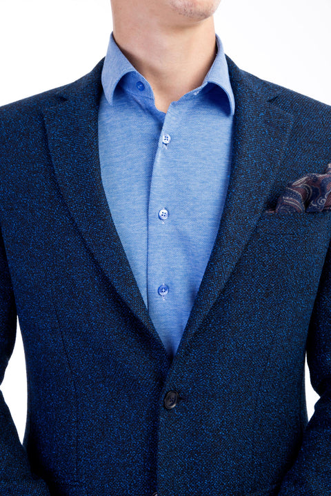 Mavi 4 Drop Relaxed Fit Rahat Kesim Desenli Ceket