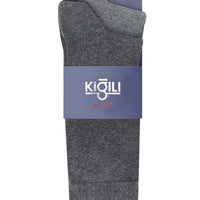 Orta Antrasit 2'li Düz Çorap Seti