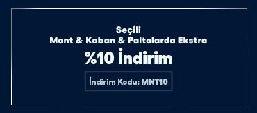 Seçili Mont & Kaban & Paltolarda Ekstra %10 İndirim, MNT10