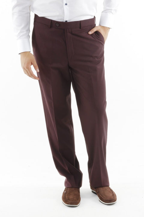 Bordo 6 Drop Regular Fit Standart Kesim Klasik Kumaş Pantolon