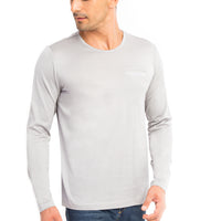 Orta Füme Bisiklet Yaka Regular Fit Pamuk Sweatshirt