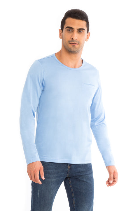 Mavi Bisiklet Yaka Regular Fit Pamuk Sweatshirt