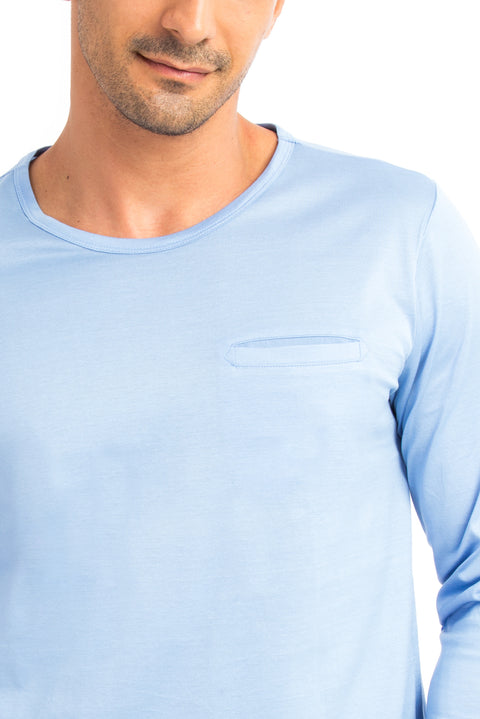 Mavi Bisiklet Yaka Regular Fit Pamuk Sweatshirt