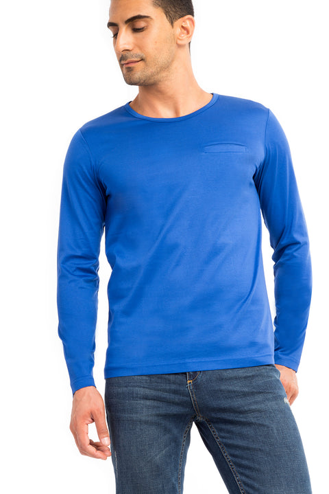 Mavi Bisiklet Yaka Regular Fit Pamuk Sweatshirt