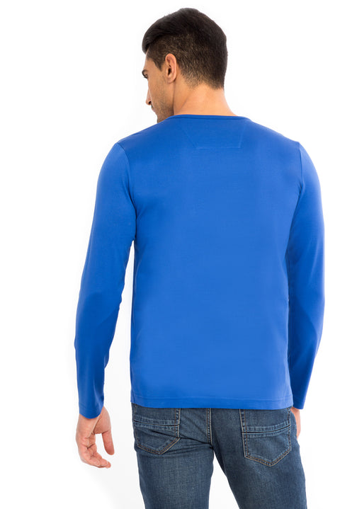 Mavi Bisiklet Yaka Regular Fit Pamuk Sweatshirt