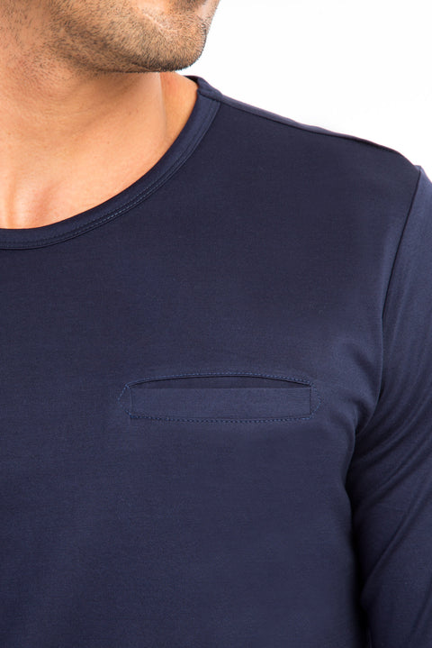 Mavi Bisiklet Yaka Regular Fit Pamuk Sweatshirt