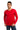 Kırmızı Bisiklet Yaka Regular Fit Pamuk Sweatshirt