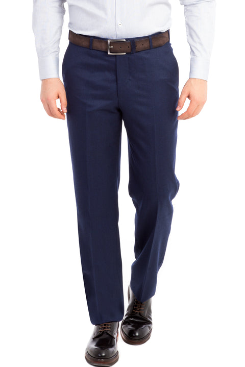 Lacivert 4 Drop Relaxed Fit Rahat Kesim Klasik Kumaş Pantolon