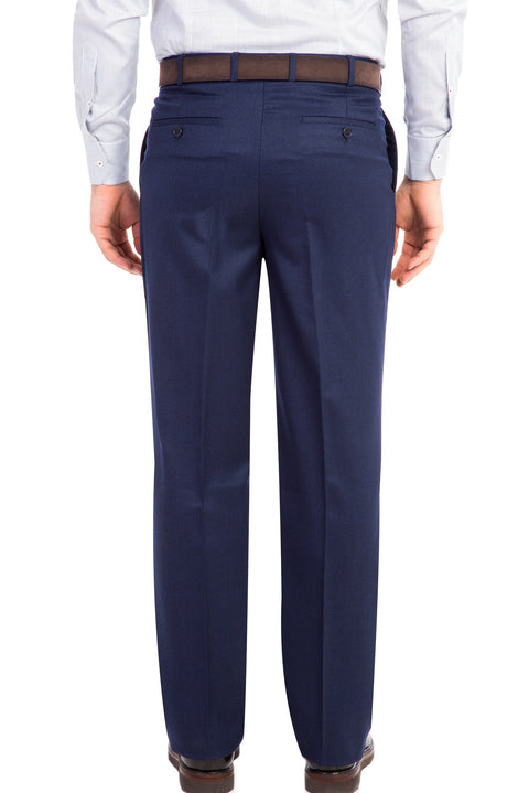 Lacivert 4 Drop Relaxed Fit Rahat Kesim Klasik Kumaş Pantolon