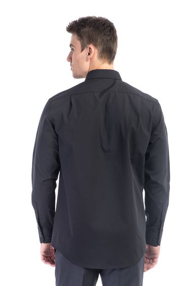 Siyah Tt.Pamuk Polyester Gömlek