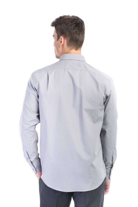 Orta Füme Uzun Kol Klasik Gömlek