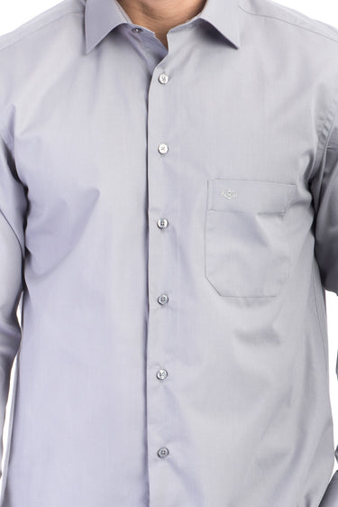 Orta Füme Uzun Kol Klasik Gömlek