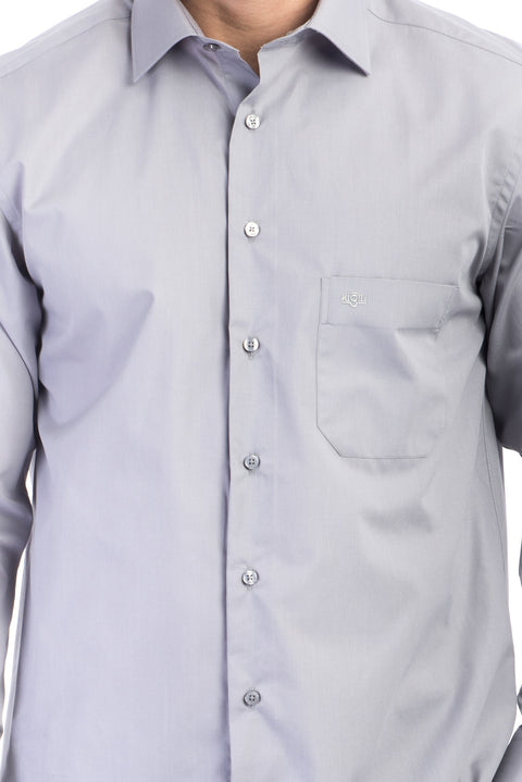 Orta Füme Uzun Kol Klasik Gömlek