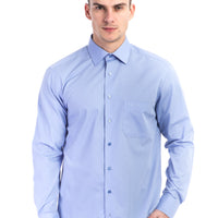 Mavi Uzun Kol Klasik Gömlek
