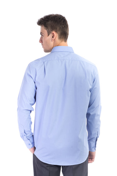 Mavi Uzun Kol Klasik Gömlek