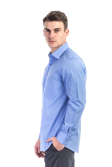 Mavi Tt.Pamuk Polyester Gömlek