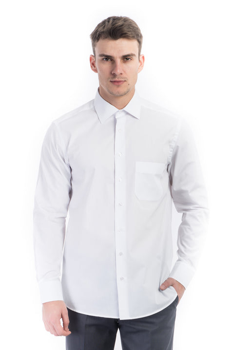 Beyaz Tt.Pamuk Polyester Gömlek