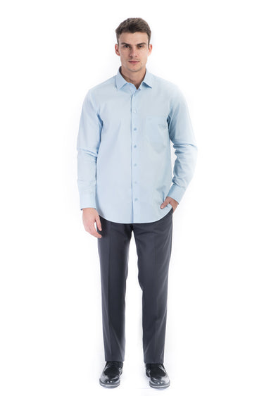 Açık Mavi Tt.Pamuk Polyester Gömlek