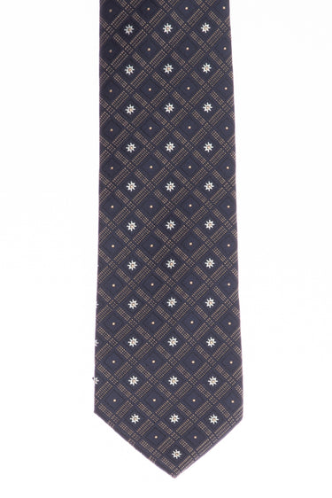 Lacivert Desenli Kravat