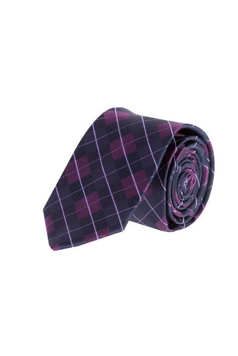 Navy Blue Cn. Polyester Patterned Krvt