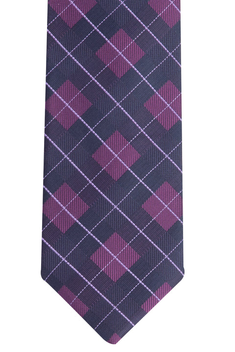 Navy Blue Cn. Polyester Patterned Krvt