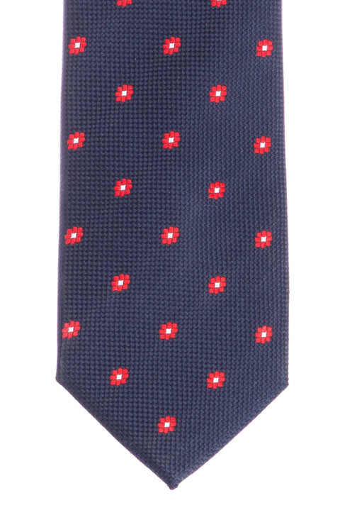 Lacivert Desenli Kravat