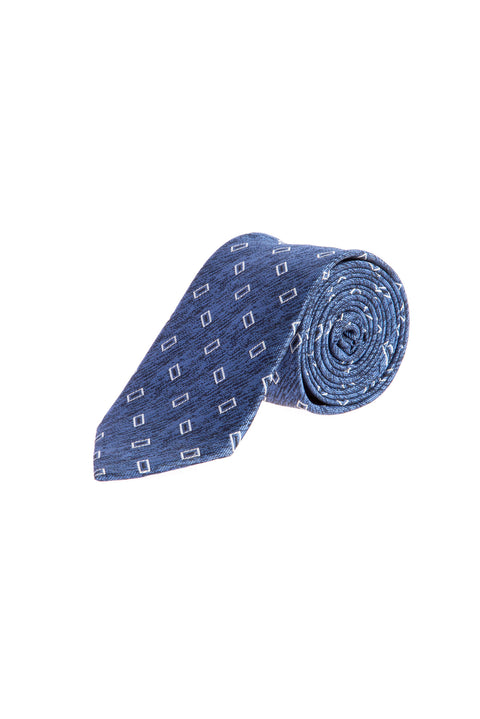 Blue Cn. Polyester Patterned Krvt