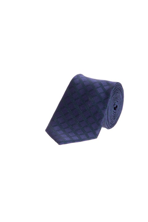 Blue CN.Polyester Patterned Knit