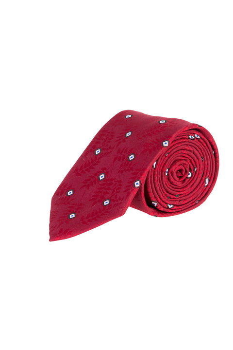 Bordo Desenli Kravat