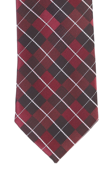 Bordo Desenli Kravat