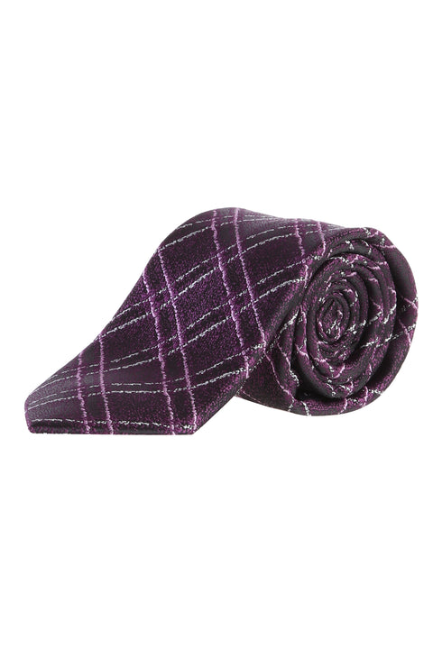 Purple CN.Polyester Patterned Knit