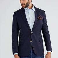 Lacivert 4 Drop Relaxed Fit Rahat Kesim Blazer Ceket