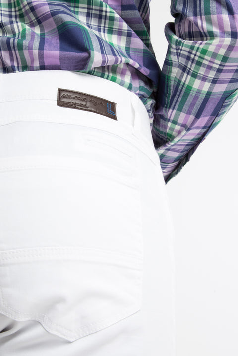 Beyaz 7 Drop Slim Fit Dar Kesim WB DÜZ SLİM PANT. Likralı