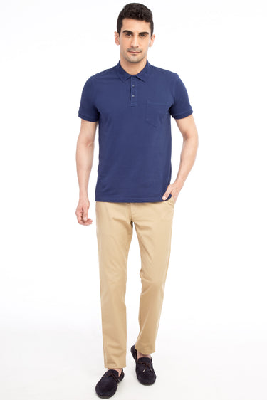 Bej Regular Fit Likralı Kanvas / Chino Pantolon