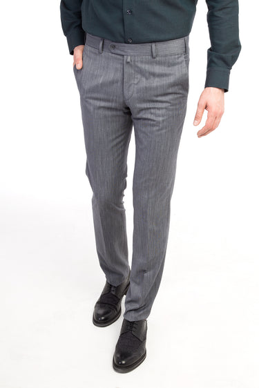 Orta Füme Slim Fit Dar Kesim Kuşgözü Kumaş Pantolon
