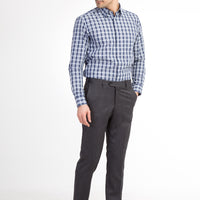 Füme Gri 4 Drop Relaxed Fit Rahat Kesim Klasik Kumaş Pantolon