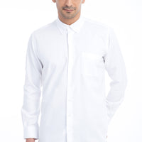 Beyaz Uzun Kol Regular Fit Oxford Pamuk Gömlek