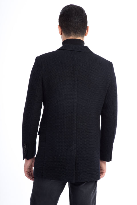 Black Wool Cashmere Coat