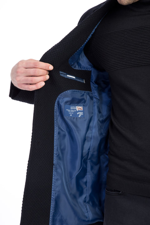 Black Wool Cashmere Coat