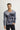 Antrasit V Yaka Batik Desenli Sweatshirt