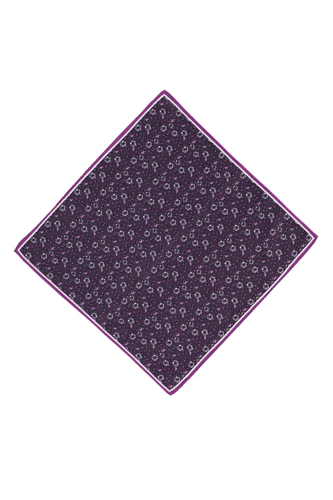 Purple Patterned Handkerchief